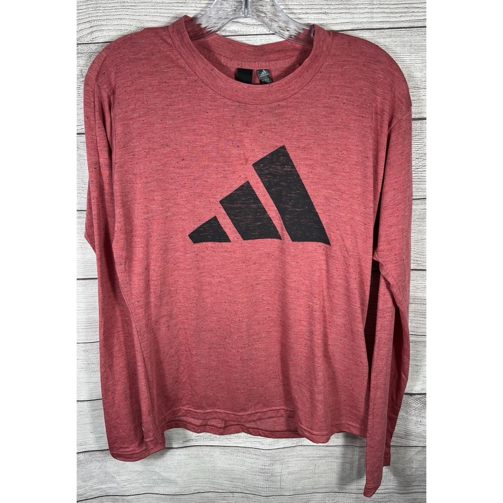 NWT adidas Women's Winrs‎ Longsleeve Tee Color/ Wonder Red Melange L